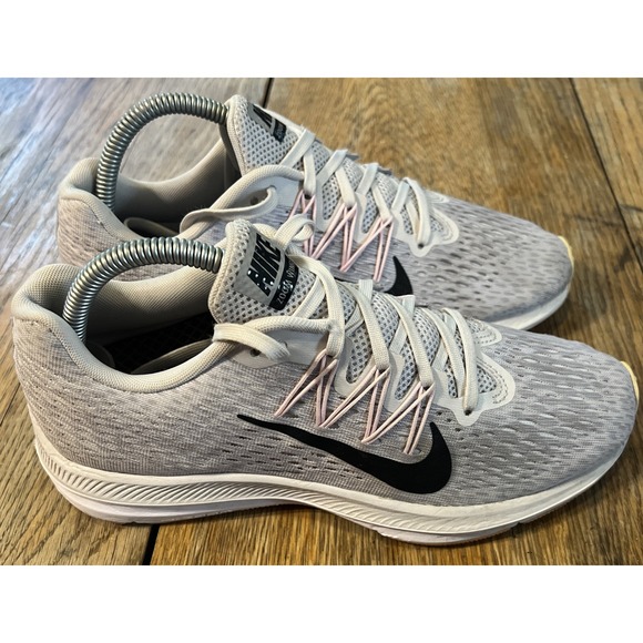 Nike Womens Zoom Winflo 5 Running Shoes Size 8 Pink Gray Vibrant - Picture 3 of 6